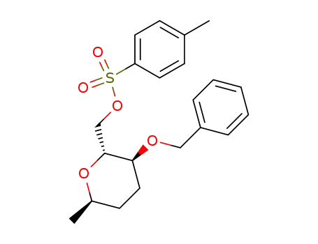 2,6-anhydro-1,3,4-trideoxy-4-O-(phenylmethyl)-D-arabino-heptitol 6-methylbenzenesulfonate