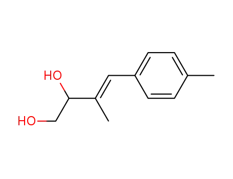 Molecular Structure of 89726-38-5 (3-Butene-1,2-diol, 3-methyl-4-(4-methylphenyl)-, (E)-)