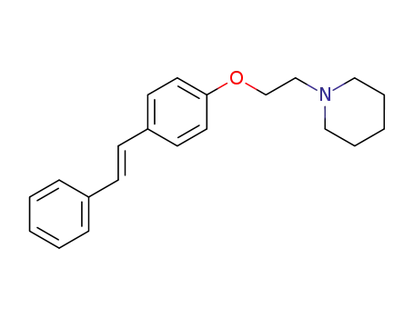 Piperidine, 1-[2-[4-(2-phenylethenyl)phenoxy]ethyl]-
