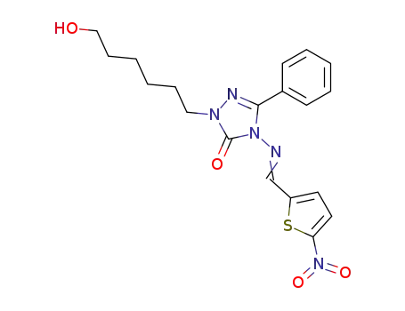 (nitro-5 thenylidene-2 amino)-4 (hydroxy-6 hexyl)-1 phenyl-3 triazol-1,2,4 one-5