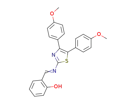 2-{[(E)-4,5-Bis-(4-methoxy-phenyl)-thiazol-2-ylimino]-methyl}-phenol