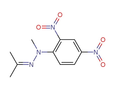 Molecular Structure of 14947-31-0 (2-Propanone, (2,4-dinitrophenyl)methylhydrazone)