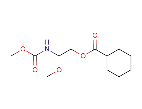 Cyclohexanecarboxylic acid,
2-methoxy-2-[(methoxycarbonyl)amino]ethyl ester