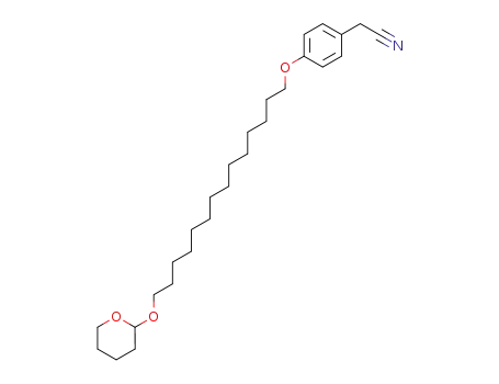 4-(14-(tetrahydropyran-2-yloxy)tetradecyloxy)benzyl cyanide