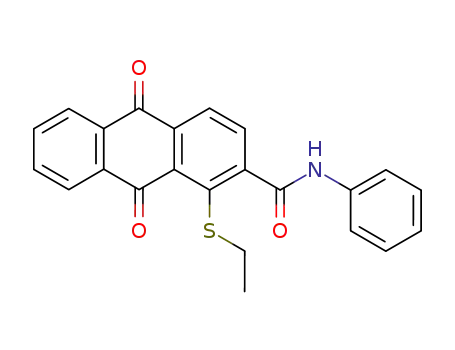 1-ethylthio-9,10-dioxo-9,10-dihydroanthracene-2-carboxanilide