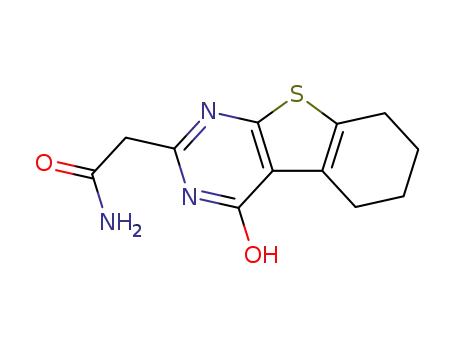 4-hydroxy-5,6,7,8-tetrahydrobenzo[b]thieno[2,3-d]pyrimidine-2-acetamide