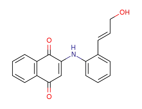 (E)-N-[2-(3-hydroxyprop-1-enyl)phenyl]-2-amino-1,4-naphthoquinone