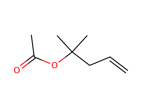 Molecular Structure of 926-22-7 (ACETIC ACID 2-METHYL-4-PENTEN-2-YL ESTER)