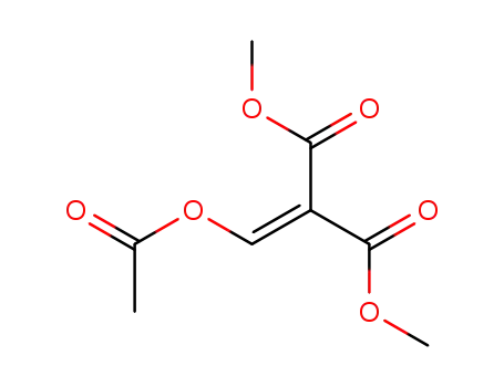 Molecular Structure of 88456-30-8 (Propanedioic acid, [(acetyloxy)methylene]-, dimethyl ester)