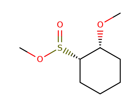 Molecular Structure of 106565-30-4 (methyl cis-2-methoxycyclohexanesulfinate)