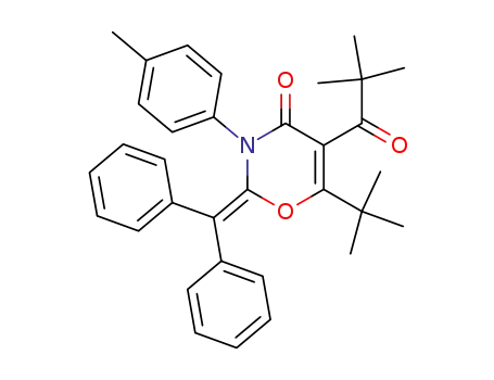 6-tert-butyl-5-(2,2-dimethylpropanoyl)-2-(diphenylmethylene)-3-(4-methylphenyl)-2,3-dihydro-4H-1,3-oxazin-4-one