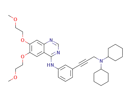 [6,7-bis-(2-methoxy-ethoxy)-quinazolin-4-yl]-[3-(3-dicyclohexylamino-prop-1-ynyl)-phenyl]-amine
