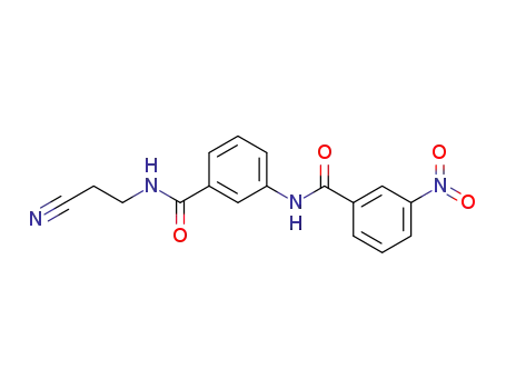 3-<3-(3-nitrobenzene-1-carboxamido)benzene-1-carboxamido>propionitrile