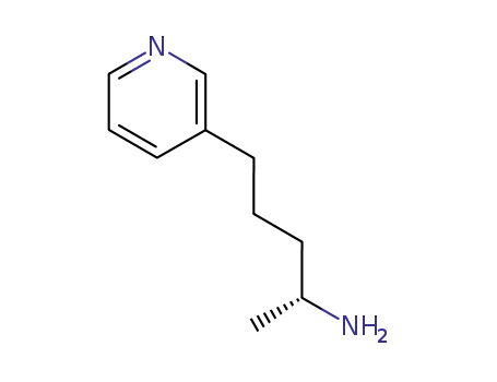 Molecular Structure of 111954-72-4 ((R)-2-AMINO-5-(3-PYRIDYL)PENTANE)