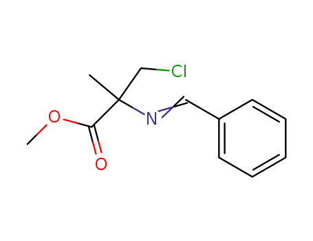Alanine, 3-chloro-2-methyl-N-(phenylmethylene)-, methyl ester