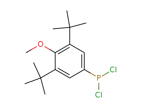 Molecular Structure of 782501-09-1 (dichloro(3,5-di-tert-butyl-4-methoxyphenyl)phosphine)