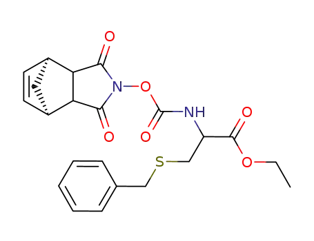 3-Benzylsulfanyl-2-((1S,7R)-3,5-dioxo-4-aza-tricyclo[5.2.1.0<sup>2,6</sup>]dec-8-en-4-yloxycarbonylamino)-propionic acid ethyl ester
