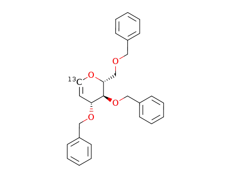Molecular Structure of 444313-77-3 (C<sub>1</sub>-<sup>13</sup>C-tri-O-benzyl-D-glucal)
