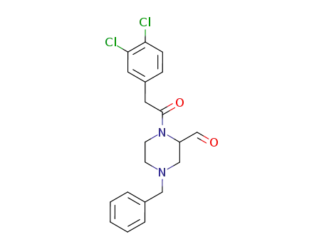 1-<(3,4-dichlorophenyl)acetyl>-4-(phenylmethyl)-2-piperazinecarboxaldehyde