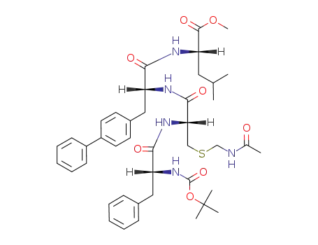 N-tert-butoxycarbonyl-D-phenylalanyl-L-cysteinyl(Acm)-D-biphenylalanyl-L-leucine methyl ester