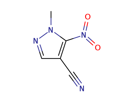 1H-Pyrazole-4-carbonitrile, 1-methyl-5-nitro-