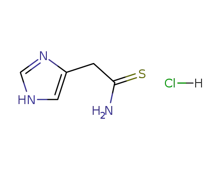 Molecular Structure of 124583-56-8 (1H-Imidazole-4-ethanethioamide, monohydrochloride)