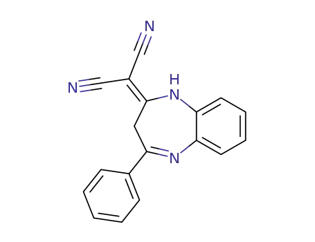 Molecular Structure of 674773-18-3 (Propanedinitrile,
(1,3-dihydro-4-phenyl-2H-1,5-benzodiazepin-2-ylidene)-)