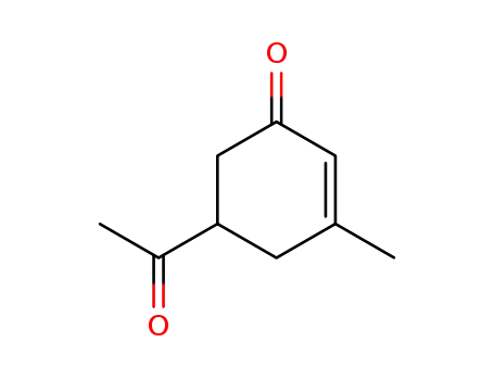 Molecular Structure of 43113-92-4 (5-acetyl-3-methyl-2-cyclohexen-1-one)