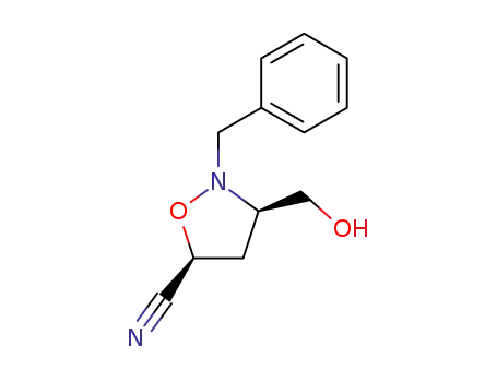 5-Isoxazolidinecarbonitrile, 3-(hydroxymethyl)-2-(phenylmethyl)-,
(3R,5S)-