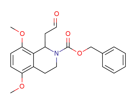 N-carbobenzyloxy-(5,8-dimethoxy-3,4-dihydro-2H-isoquinolin-1-yl)acetaldehyde