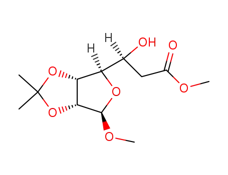 methyl (methyl 6-deoxy-2,3-O-isopropylidene-α-L-talo-heptofuranosid)yronate
