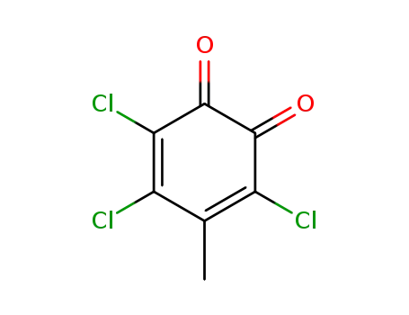 Molecular Structure of 32359-70-9 (3,5-Cyclohexadiene-1,2-dione, 3,4,6-trichloro-5-methyl-)