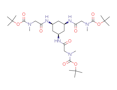 ({3,5-bis-[2-(<i>tert</i>-butoxycarbonyl-methyl-amino)-acetylamino]-cyclohexylcarbamoyl}-methyl)-methyl-carbamic acid <i>tert</i>-butyl ester