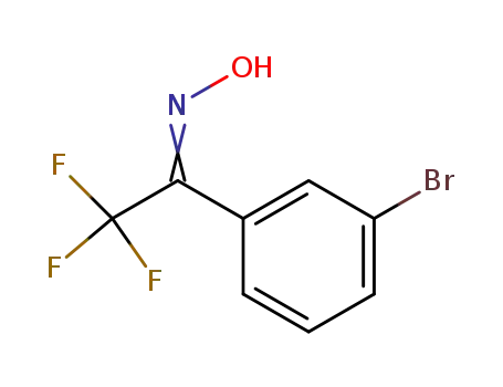 Molecular Structure of 139486-41-2 (Ethanone, 1-(3-bromophenyl)-2,2,2-trifluoro-, oxime)