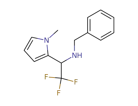 Molecular Structure of 511522-20-6 (benzyl[2,2,2-trifluoro-1-(1-methyl-1H-pyrrol-2-yl)ethyl]amine)