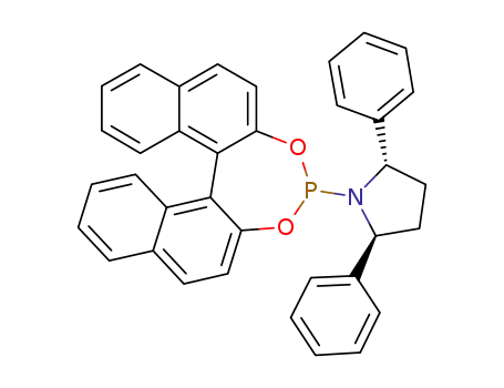 Molecular Structure of 915296-01-4 ((2S,5S,11aR)-1-(dinaphtho[2,1-d:1',2'-f][1,3,2]dioxaphosphepin-4-yl)-2,5-diphenylpyrrolidine)