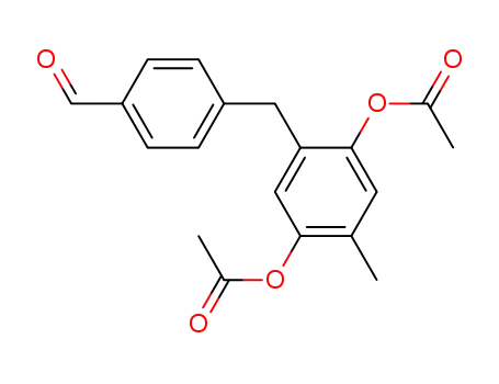 Benzaldehyde, 4-[[2,5-bis(acetyloxy)-4-methylphenyl]methyl]-