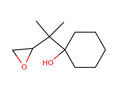Molecular Structure of 61276-52-6 (Cyclohexanol, 1-(1-methyl-1-oxiranylethyl)-)