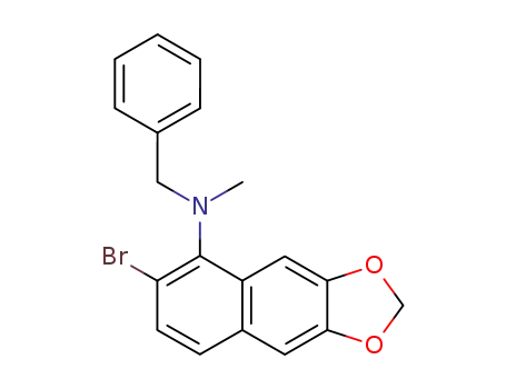 N-benzyl-N-methyl-2-bromo-6,7-methylenedioxy-1-naphthylamine