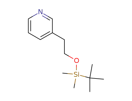 Molecular Structure of 146667-81-4 (3-(2-<tert-butyldimethylsilyloxy>ethyl)pyridine)
