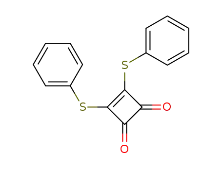 Molecular Structure of 120824-07-9 (3-Cyclobutene-1,2-dione, 3,4-bis(phenylthio)-)