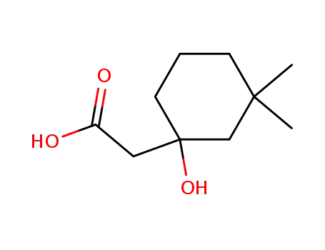 Molecular Structure of 30346-22-6 (3,3-Dimethyl-1-hydroxy-cyclohexylessigsaeure)