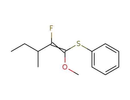 1-Methoxy-1-(phenylthio)-2-fluoro-3-methyl-1-pentene
