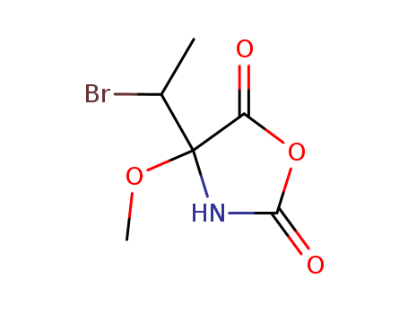 2,5-OXAZOLIDINEDIONE,4-(1-BROMOETHYL)-4-METHOXY-