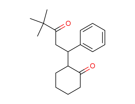 Molecular Structure of 78530-95-7 (Cyclohexanone, 2-(4,4-dimethyl-3-oxo-1-phenylpentyl)-)