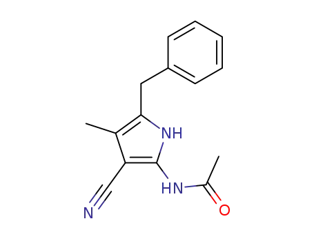 N-(5-Benzyl-3-cyano-4-methyl-1H-pyrrol-2-yl)acetamide