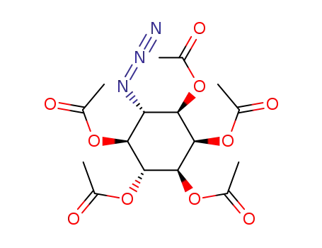 (-)-1,2,3,5,6-penta-O-acetyl-4-deoxy-4-azido-myo-inositol