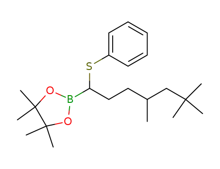1,3,2-Dioxaborolane,
4,4,5,5-tetramethyl-2-[4,6,6-trimethyl-1-(phenylthio)heptyl]-