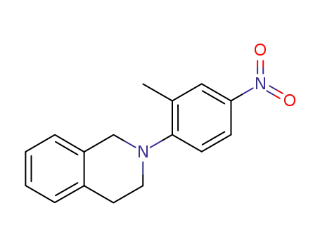 Molecular Structure of 140396-86-7 (Isoquinoline, 1,2,3,4-tetrahydro-2-(2-methyl-4-nitrophenyl)-)