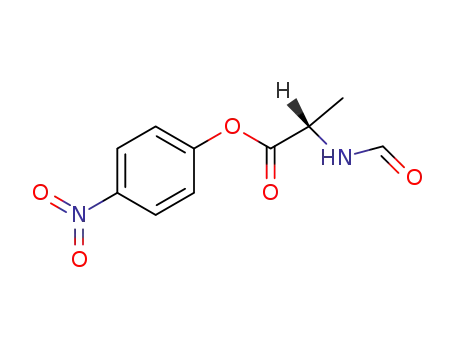 Molecular Structure of 61167-49-5 (L-Alanine, N-formyl-, 4-nitrophenyl ester)
